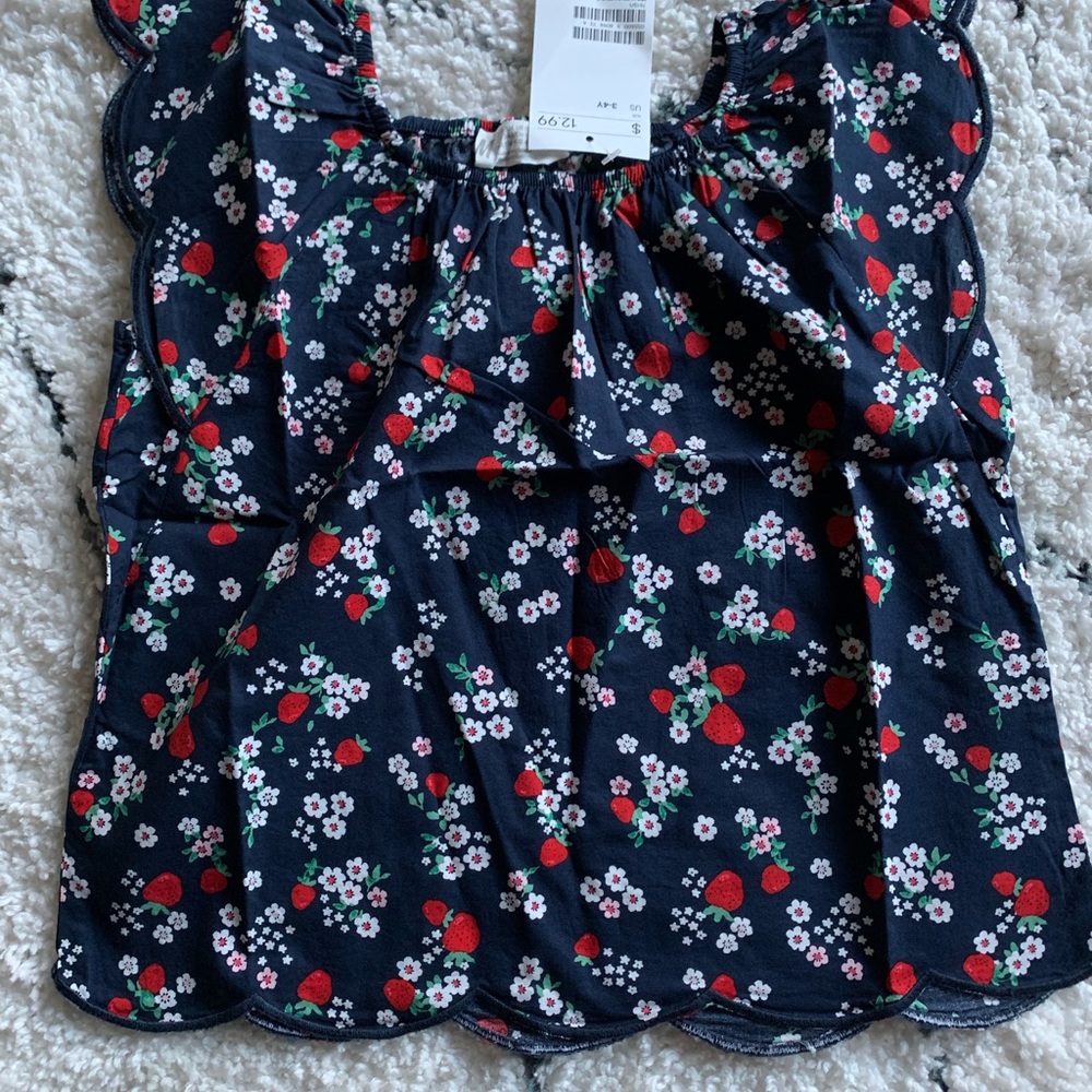 H&M girls floral top